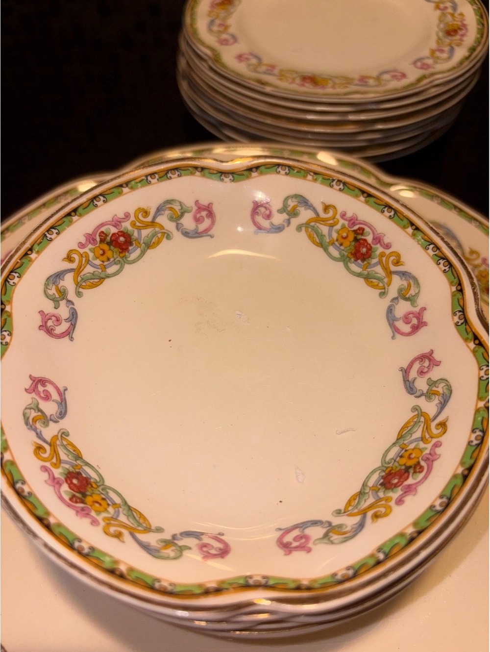 A large set of Johnson Brothers Guernsey pattern earthenware dinnerware.